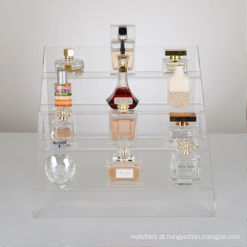 Perfume ou Cosméticos Bottle Retail Acrílico Display Steps